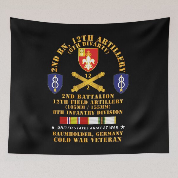 Item preview, Army - 2nd Bn 12th Artillery - 105-155mm - 8th ID - Baumholder Germany  w COLD SVC designed and sold by Military Insignia Products.