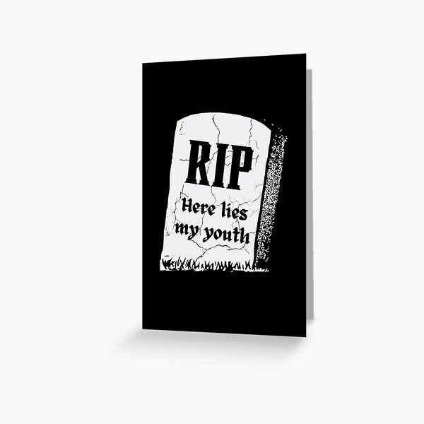 Item preview,  RIP here lies my youth | Death to my twenties | Birthday gift for turning 30  designed and sold by subtleday.