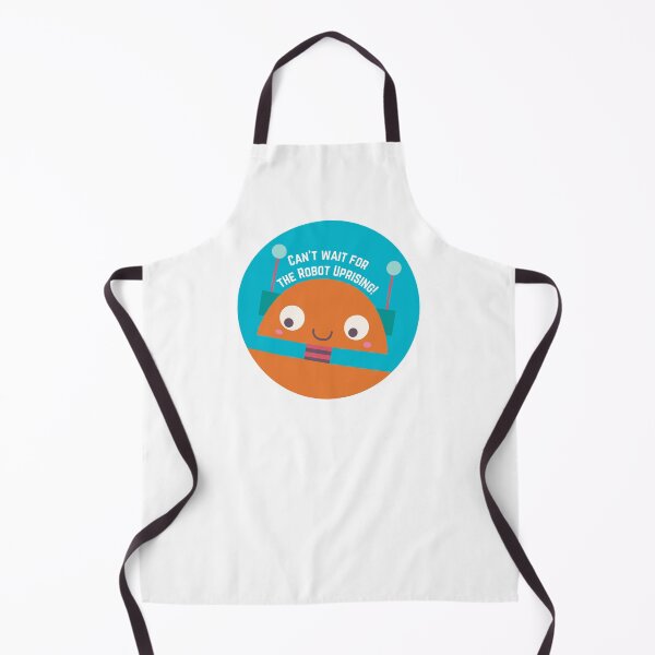 Item preview, Can't Wait for the Robot Uprising - Orange designed and sold by flying-flamingo.