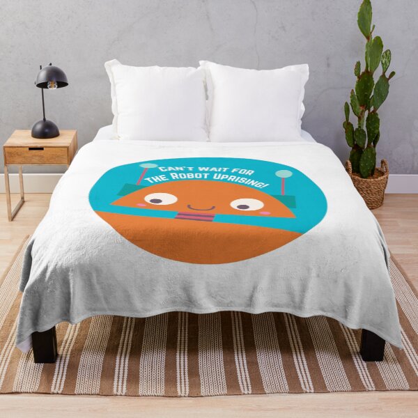 Item preview, Can't Wait for the Robot Uprising - Orange designed and sold by flying-flamingo.