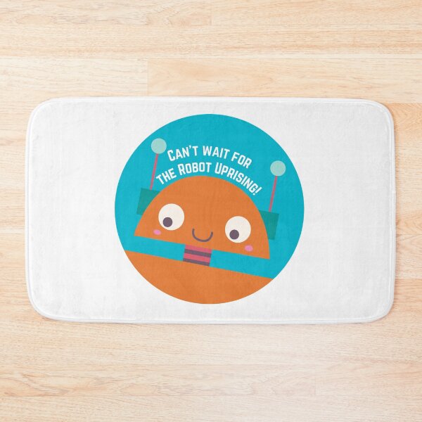 Item preview, Can't Wait for the Robot Uprising - Orange designed and sold by flying-flamingo.