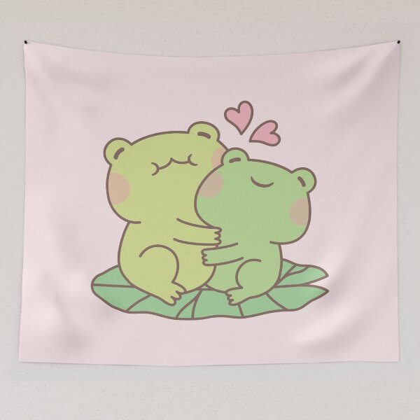 Item preview, Cute Hugging Frogs In Love designed and sold by rustydoodle.