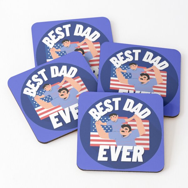 Item preview, Best Dad Ever With Us American Flag designed and sold by indie-shop.