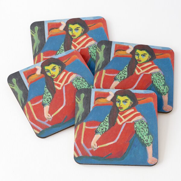 Item preview, Ernst Ludwig Kirchner - Seated Girl (Fränzi Fehrmann) 1920 designed and sold by HistoryRestored.