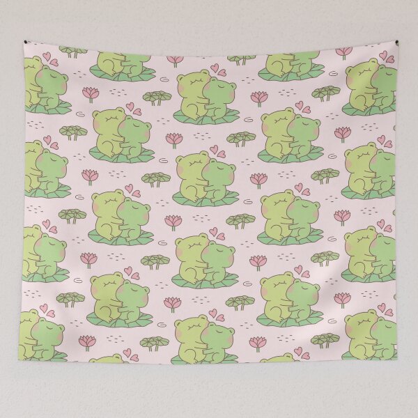 Item preview, Cute Hugging Frogs In Love Patterns designed and sold by rustydoodle.