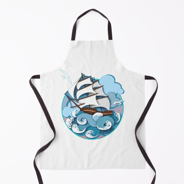Item preview, Sailboat and raging sea designed and sold by kazada.