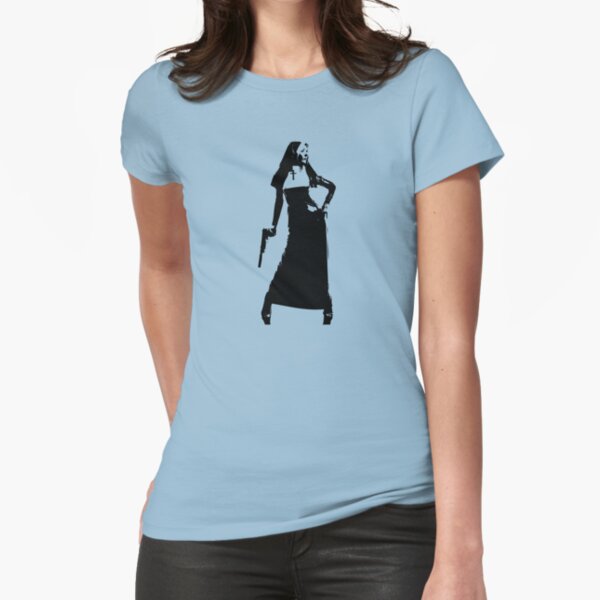 Item preview, Gun totting nun! designed and sold by TeeArt.