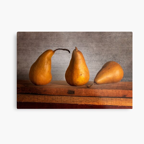 Three Pears Metal Print