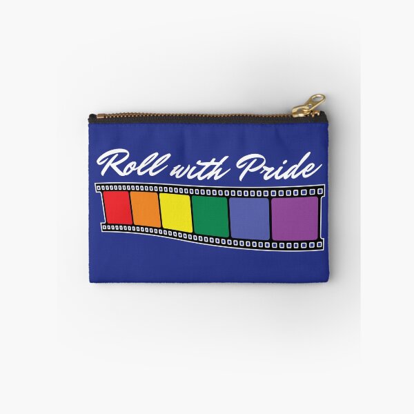 Item preview, Roll with Pride White Outline Film Strip with White Text designed and sold by Mr-FluffyTail.