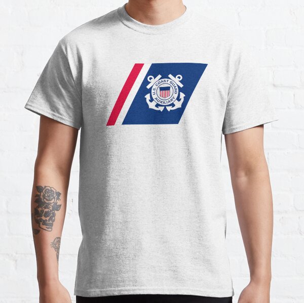 Racing Stripe of the United States Coast Coast Guard Auxilary Classic T-Shirt