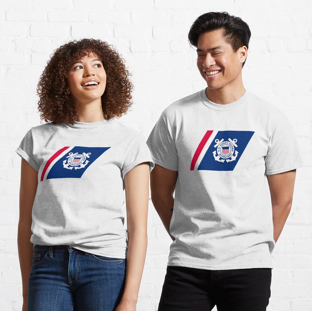 Racing Stripe of the United States Coast Coast Guard Auxilary Classic T-Shirt