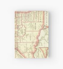 Vintage Map of Minnesota (1893) Hardcover Journal