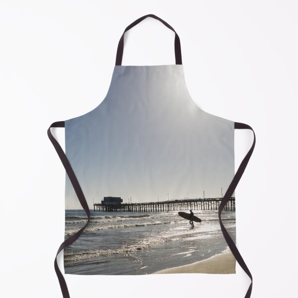 Item preview, Californias Favourite Sport - Surfer at the Newport Beach Pier designed and sold by Georgia Mizuleva.