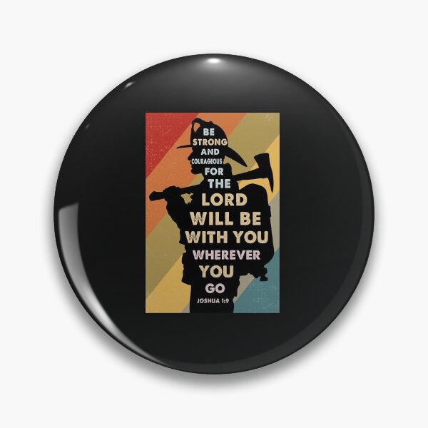 Item preview, Be Strong And Courageous For Lord Will Be With You Prospector Poster designed and sold by kathrynlice.