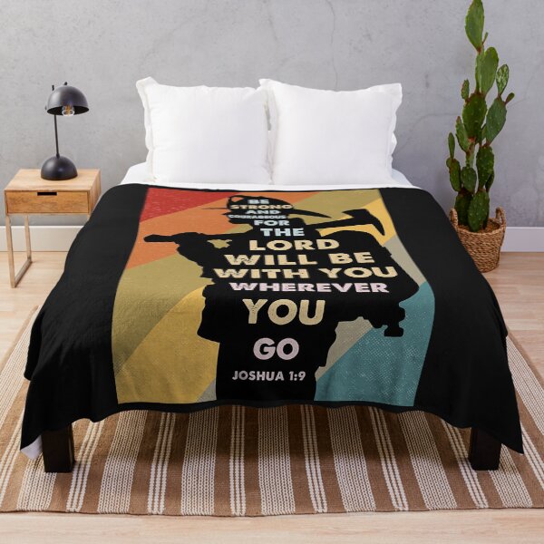 Item preview, Be Strong And Courageous For Lord Will Be With You Prospector Poster designed and sold by kathrynlice.