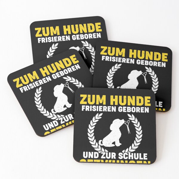 Item preview, ZUM HUNDE FRISIEREN GEBOREN UND ZUR SCHULE designed and sold by Spirit-Designs.