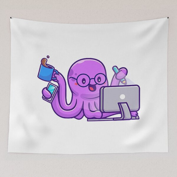 Item preview, Kawaii octopus designed and sold by OtterFactory.
