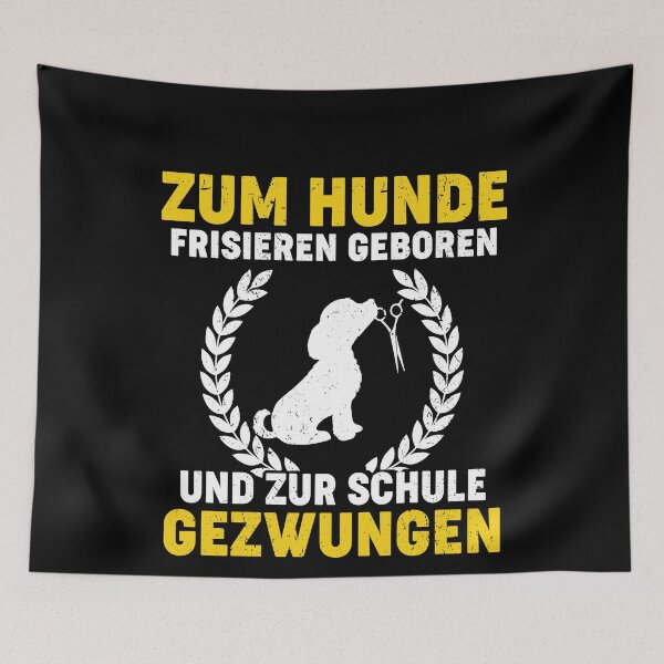 Item preview, ZUM HUNDE FRISIEREN GEBOREN UND ZUR SCHULE designed and sold by Spirit-Designs.