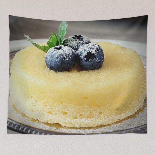 Item preview, Lemon Sponge Souffle with Blueberries designed and sold by NerdyByDesign.