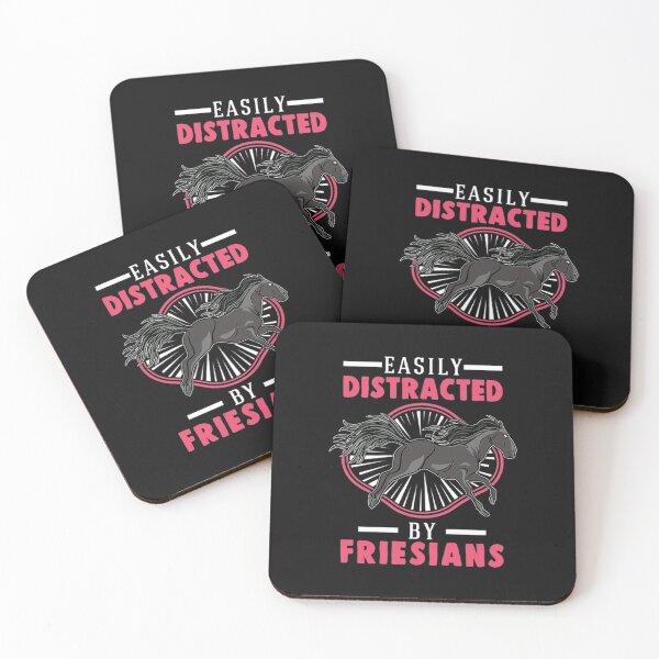 Item preview, Friesenpferd Spruch T-ShirtEasily Distracted By Friesians Friesian Horse Friese  designed and sold by ChapMarou.