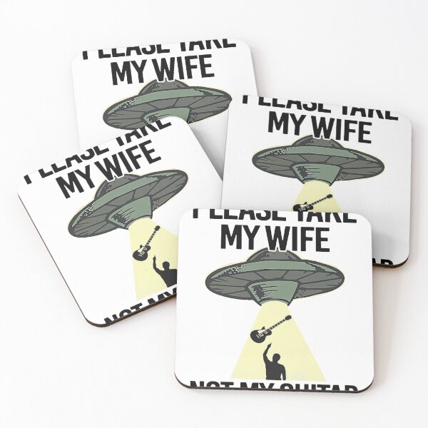 Item preview, UFO PLEASE TAKE MY WIFE NOT MY GUITAR designed and sold by Balll130.