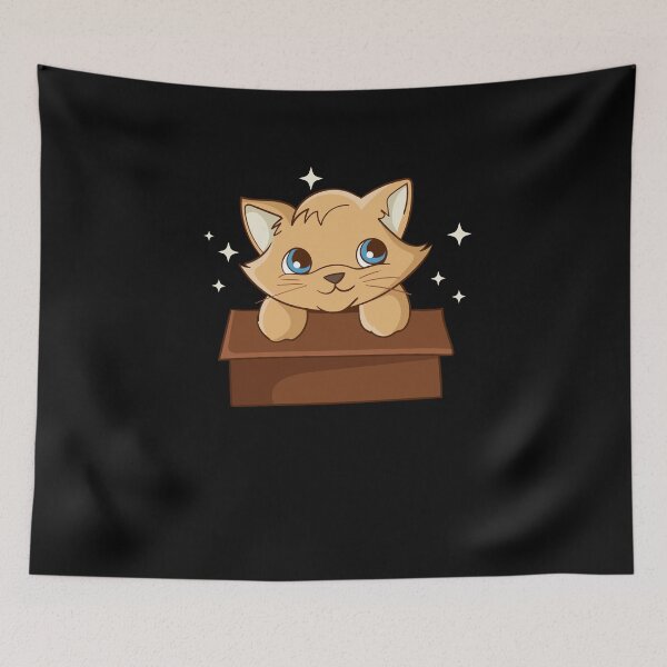 Artikelvorschau, Katze Im Karton entworfen und verkauft von ElBeDesigns.