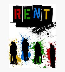 RENT Musical Paint Splash Photographic Print