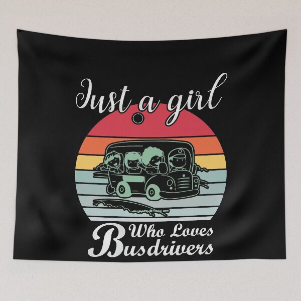 Item preview, JUST A GIRL WHO LOVES BUSDRIVERS designed and sold by Spirit-Designs.