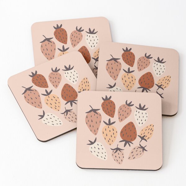 Item preview, Mansikat - Strawberries - Soft Pink Palette designed and sold by CircusCreative.