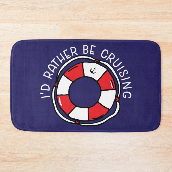 Item preview, I'd Rather be Cruising Cruise Ship Quote designed and sold by HotHibiscus.