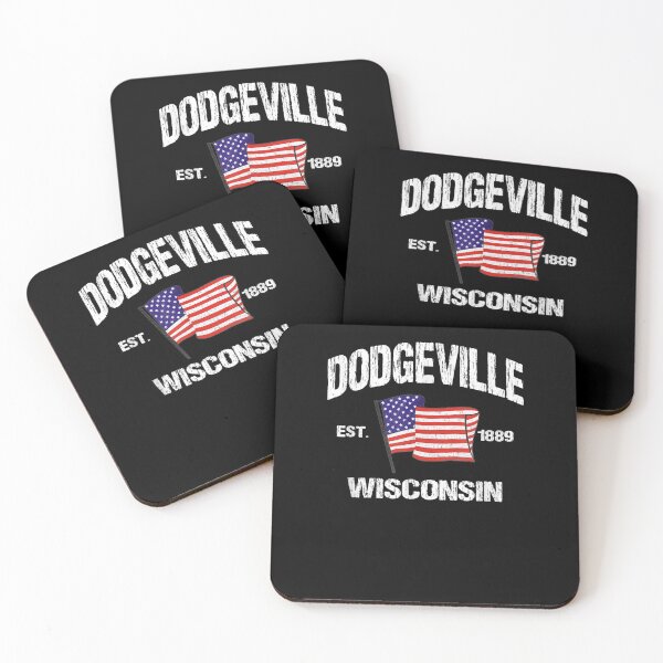Item preview, Dodgeville Wisconsin Wi Usa Stars Stripes Vintage Style Gift  designed and sold by mchargue12.