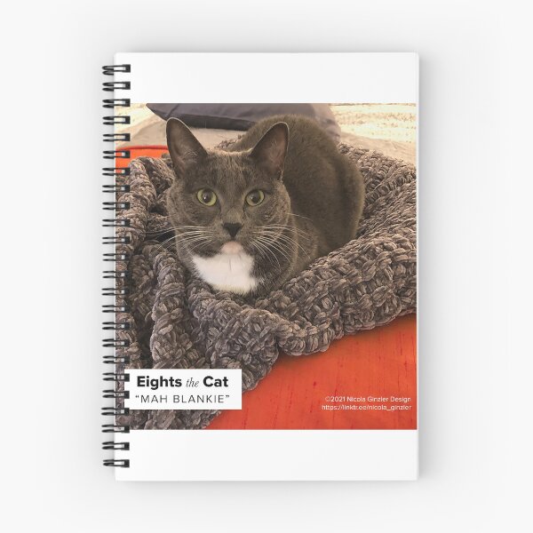 Item preview, Eights the Cat on Her Favorite Blankie designed and sold by nicola-ginzler.