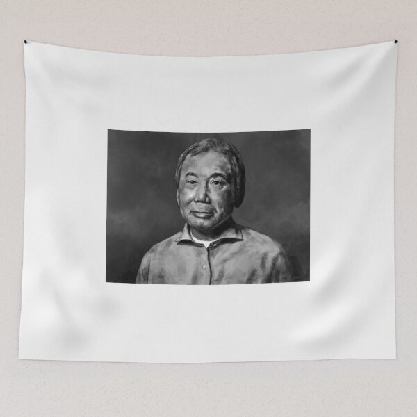 Item preview, Haruki Murakami Portrait Painting designed and sold by Tylerlindsay.
