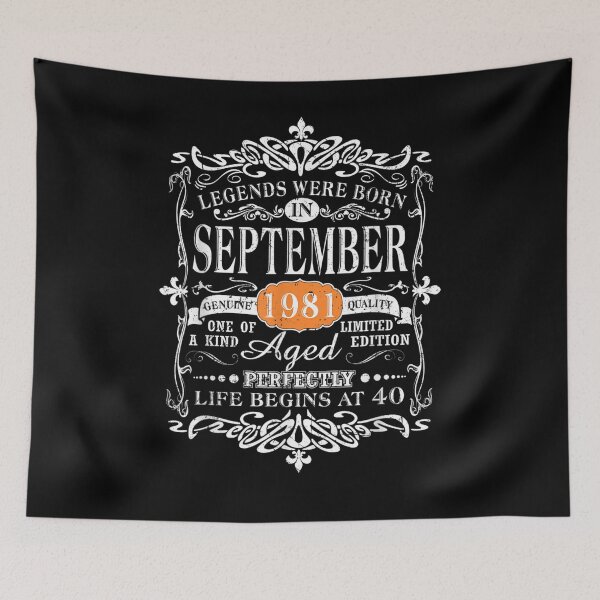 Item preview, Legends Were Born In September 1981 40th Birthday Gift  designed and sold by mchargue12.