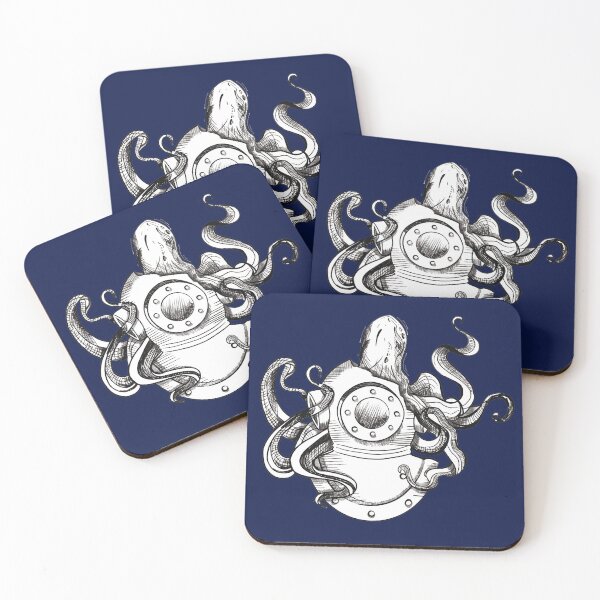 Item preview, The diving Helmet and the Octopus designed and sold by piastrelli.