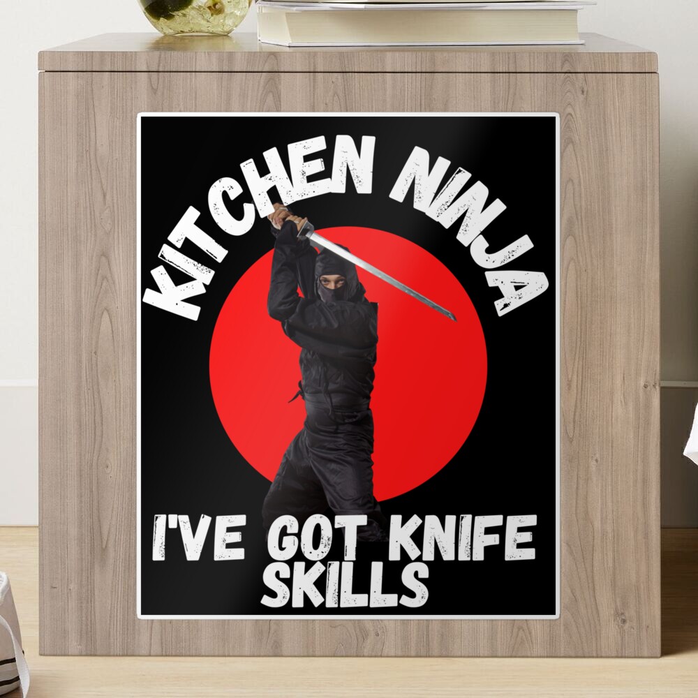 Ninja cuchillo de cocina cocinero cocinero niños regalo' Pegatina