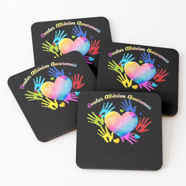 Item preview, We Wear Rainbow Heart For Ocular Albinism Awareness Support Gift  designed and sold by mchargue12.