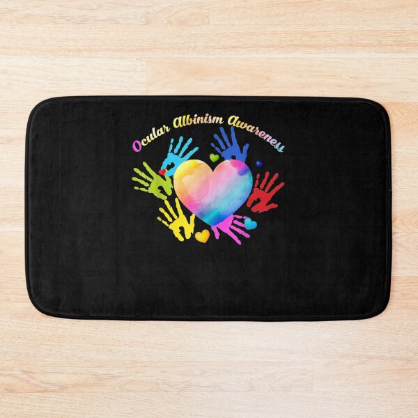 Item preview, We Wear Rainbow Heart For Ocular Albinism Awareness Support Gift  designed and sold by mchargue12.