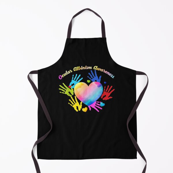 Item preview, We Wear Rainbow Heart For Ocular Albinism Awareness Support Gift designed and sold by mchargue12.