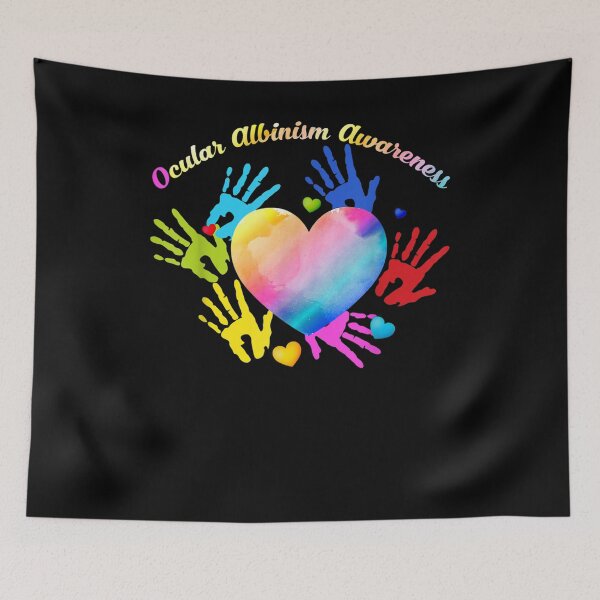 Item preview, We Wear Rainbow Heart For Ocular Albinism Awareness Support Gift  designed and sold by mchargue12.
