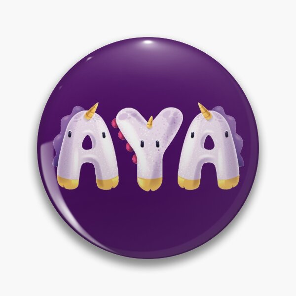 Item preview, Aya Baby Girl Kids Name Aya Unicorn designed and sold by elhefe.