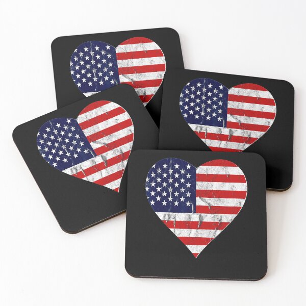 Item preview, Fourth Of July American Flag Vintage Heart Cute Independence designed and sold by BegayStore.