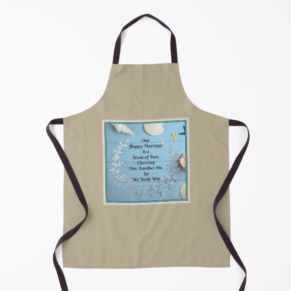 Item preview, Happy Marriage Team quote - Blue Shiplap & Seashells theme - Jade Frame - SupportiveSpouses.com - Vicki Hadfield designed and sold by Printable Pressies.