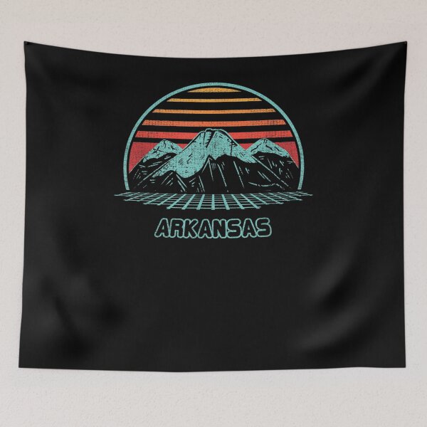 Item preview, Arkansas Retro Mountain Hiking 80s Style Gift  designed and sold by mchargue12.