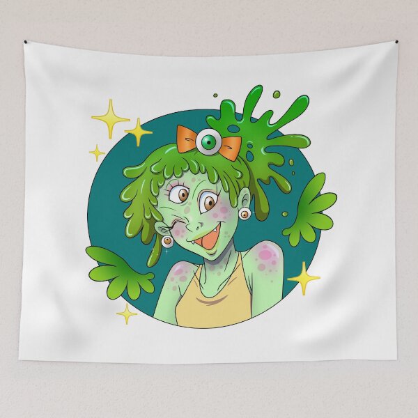 Item preview, Three Eyed Slime Monster Girl designed and sold by FizzyVee.