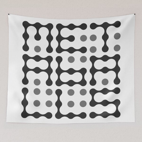 Item preview, Metaballs Typography (Grey) designed and sold by John Uttley.