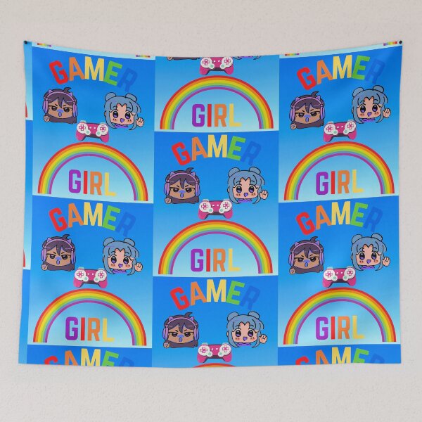 Item preview, Gamer Girl Kawaii Gay Pride   designed and sold by WoodburyLake.