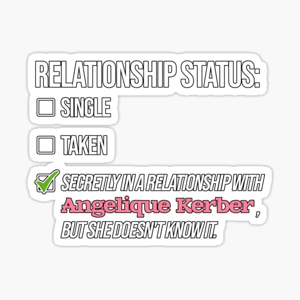 Relationship with Angelique Kerber Sticker