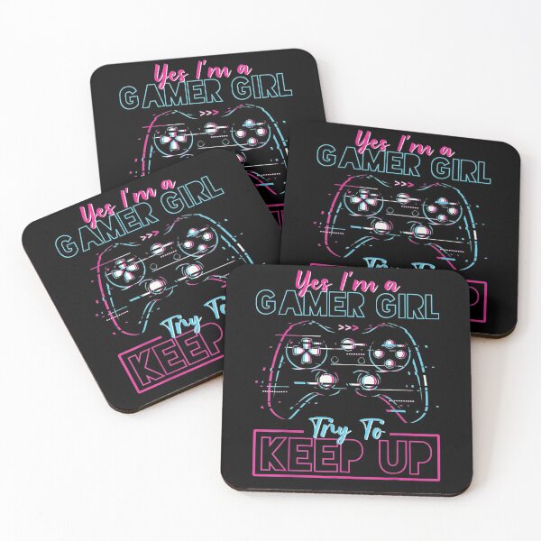 Item preview, Yes I'm A Gamer Girl Try To Keep Up Funny Gamer Gift Ideas  designed and sold by mchargue12.