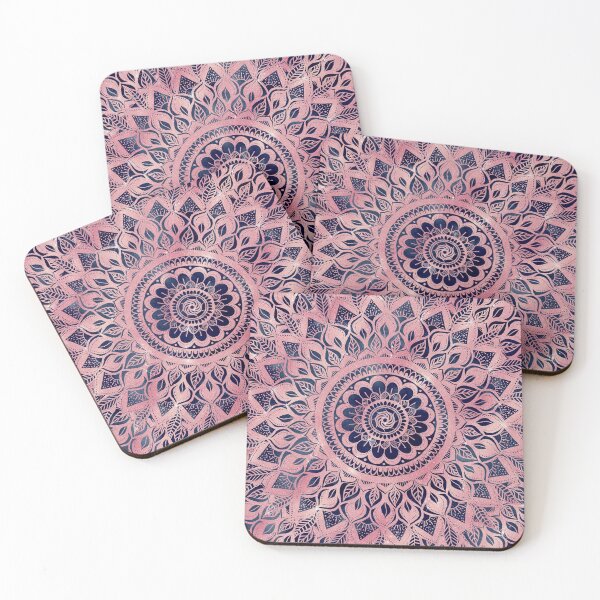 Item preview, Girly Blue Pink Mandala Floral designed and sold by NdesignTrend.